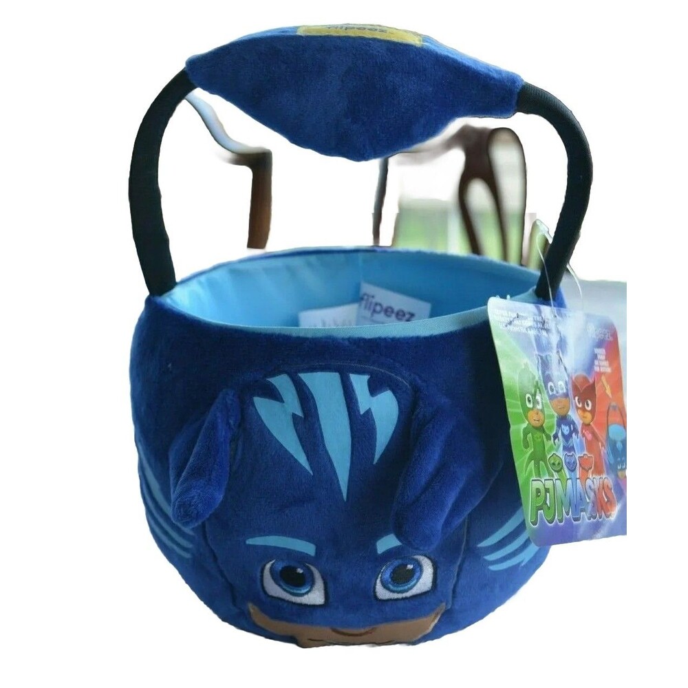 PJ Masks Catboy Plush Halloween Trick or Treat Basket Bucket Bag Easter Pail NEW